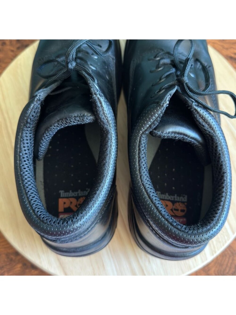 Timberland PRO TiTAN Mens Size 13 Alloy Toe Oxford Black Leather TB 040044 001 - Picture 8 of 16